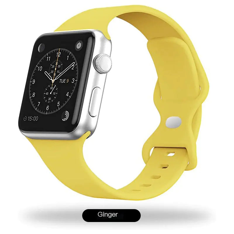 Apple Watch Silicone Band with Butterfly Buckle