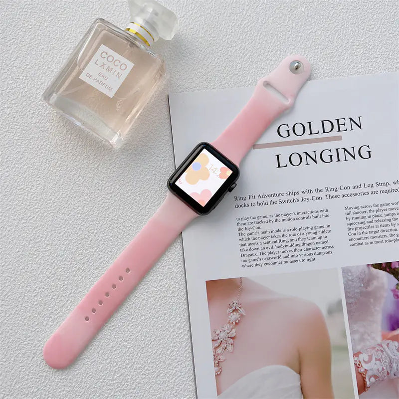 Aurora Smart Watch with Colorful Silicone Strap