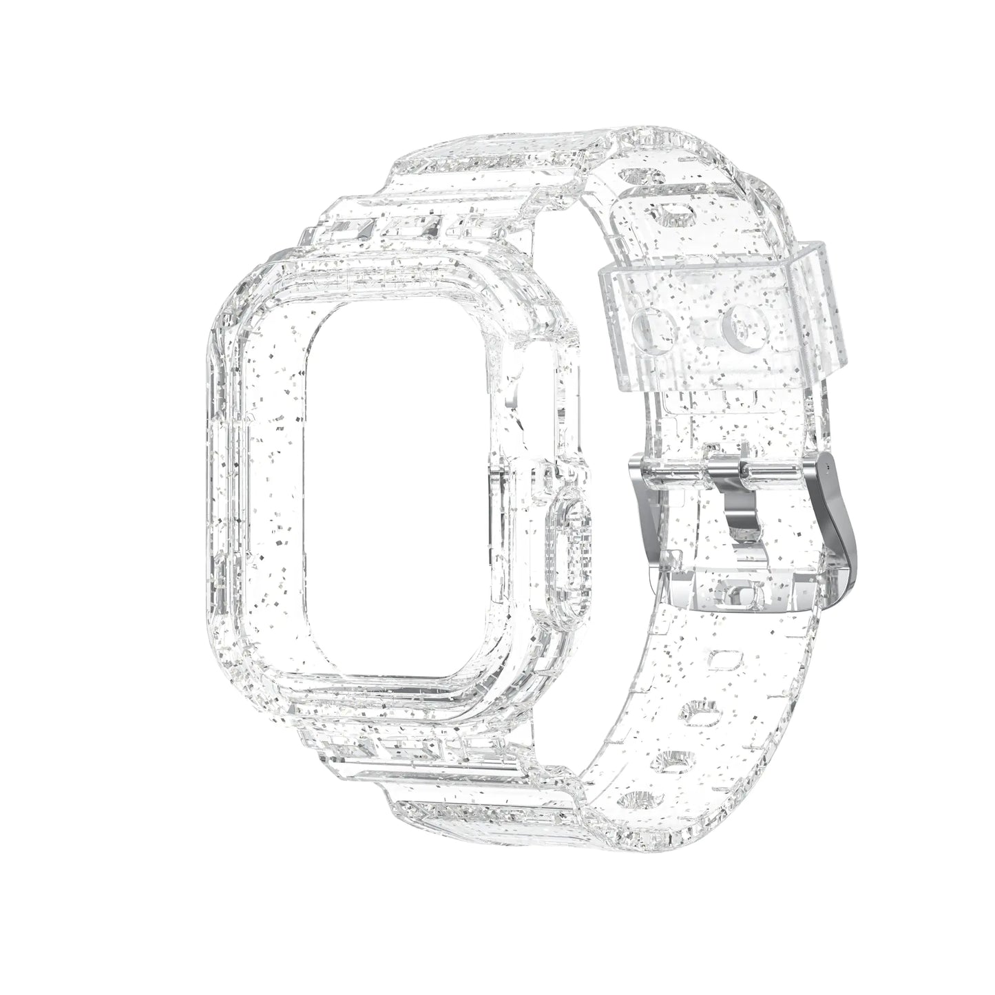 Glacier Transparent Strap Integrated Watch