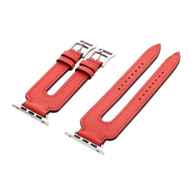 Genuine Leather Double Buckle Band for Apple Watch
