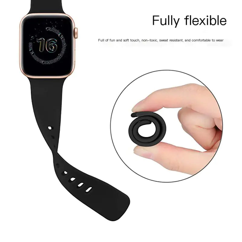 Apple Watch Silicone Band with Butterfly Buckle
