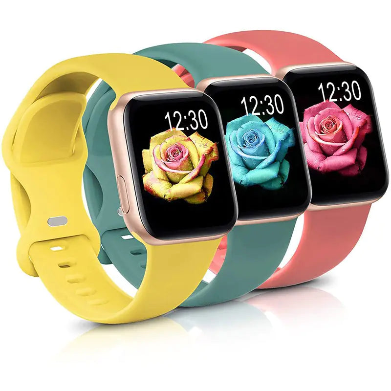 Apple Watch Silicone Band with Butterfly Buckle