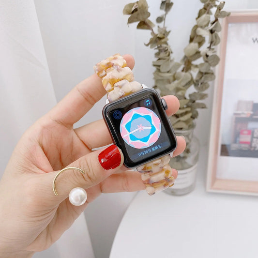 Oval Smart Watch with Lightweight Resin Strap
