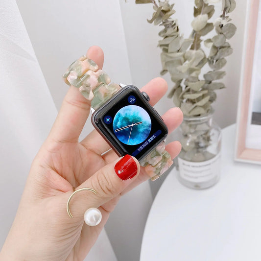 Oval Smart Watch with Lightweight Resin Strap