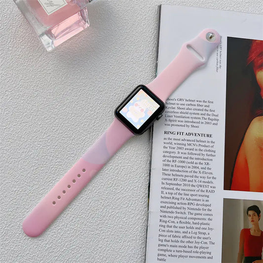 Aurora Smart Watch with Colorful Silicone Strap