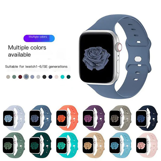 Apple Watch Silicone Band with Butterfly Buckle
